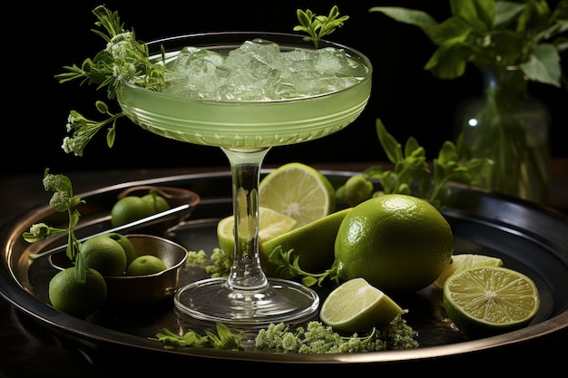 Gimlet de servir bebida estética