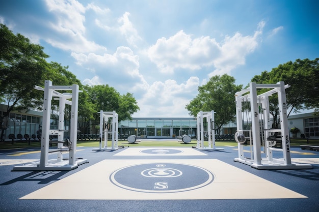 Gimnasios Área de fitness funcional al aire libre IA generativa