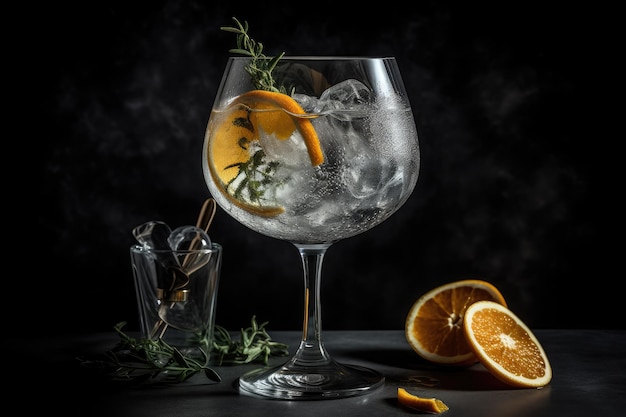 Gin tonic con naranja