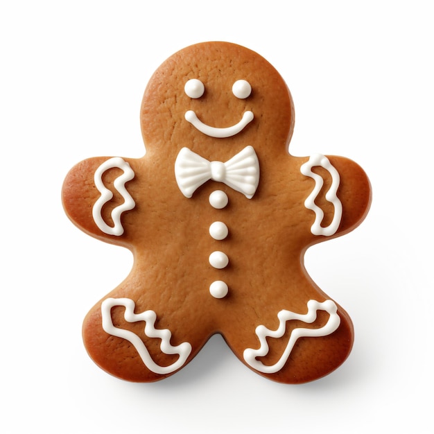 Gingerbread Man Clipart isolado em fundo branco