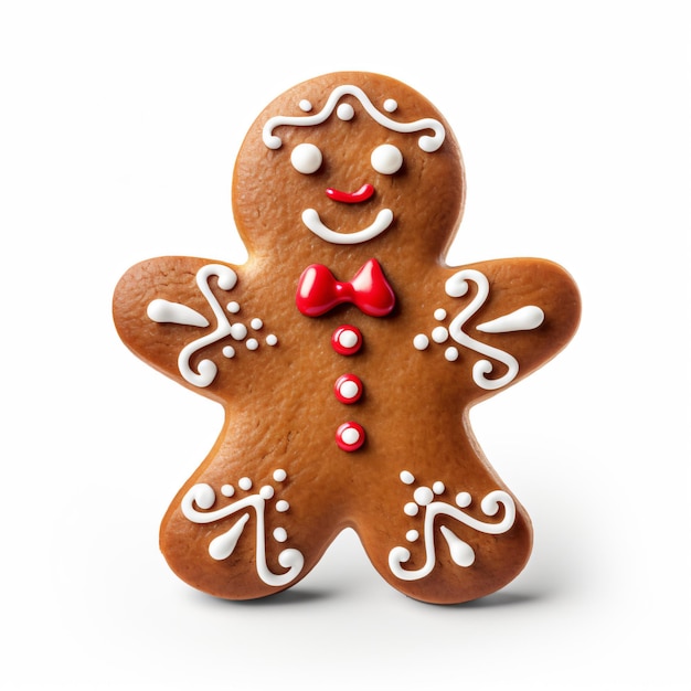 Gingerbread Man Clipart isoliert auf weißem Hintergrund