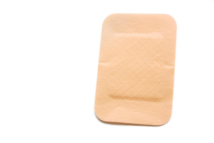 Foto gips auf weißem hintergrund