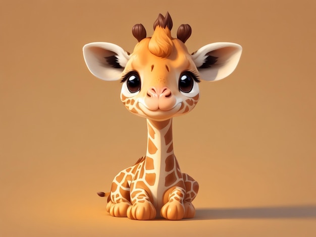 Girafa Brinquedo Natureza ilustração livre de direitos autorais AI GENERADO