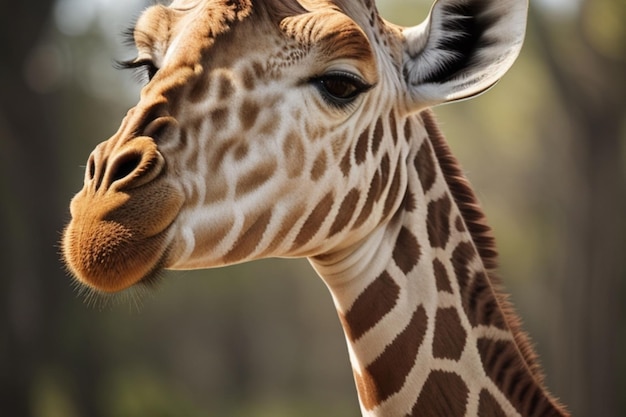 girafa em close-up