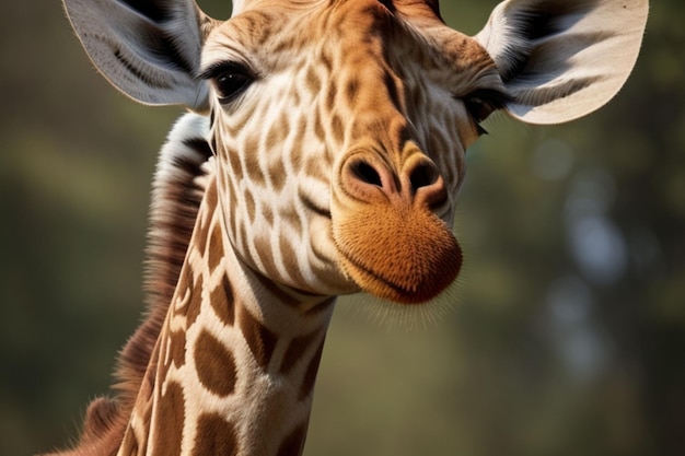 girafa em close-up