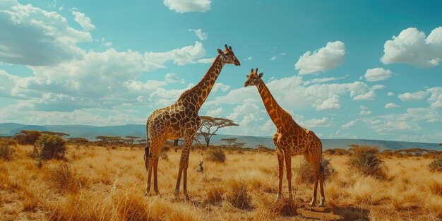 girafas na natureza Inteligência Artificial Generativa