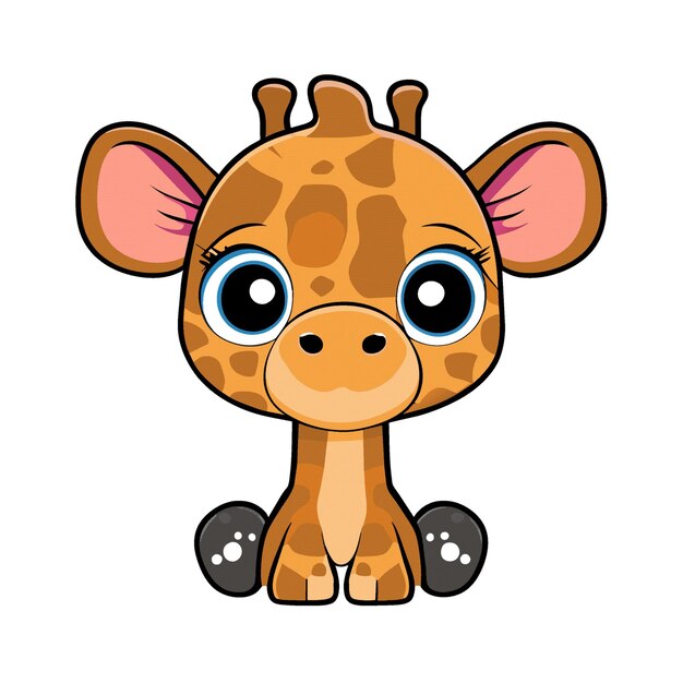 Foto giraffe charakter clipart kunstwerk