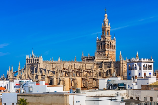 Giralda e catedral de sevilha, espanha