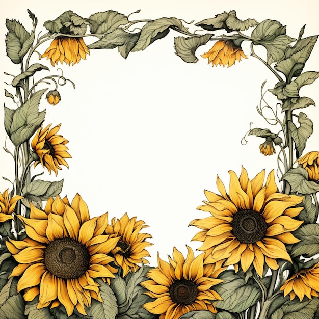 Girasol arte vectorial