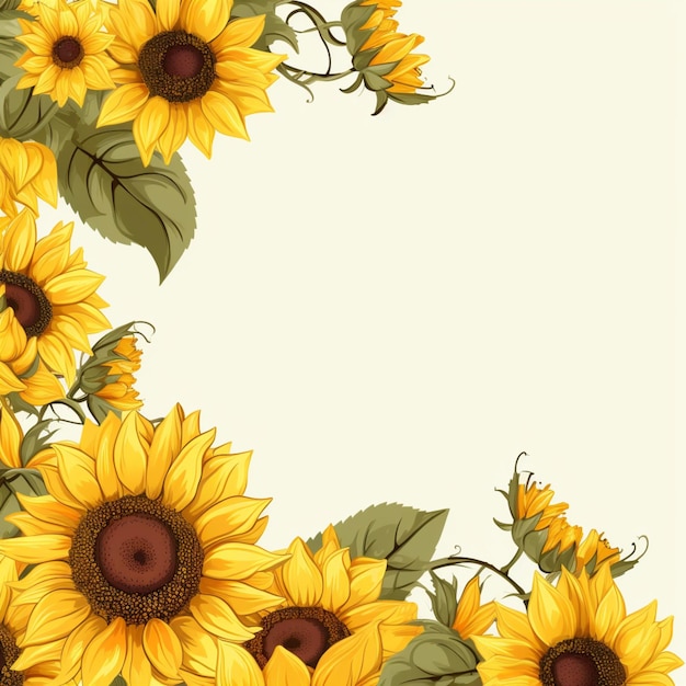 Girasol arte vectorial