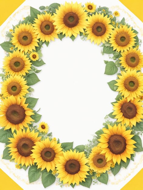 Foto girasol_borderfloral_frame