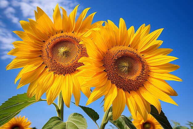 El girasol camina entre los gigantes