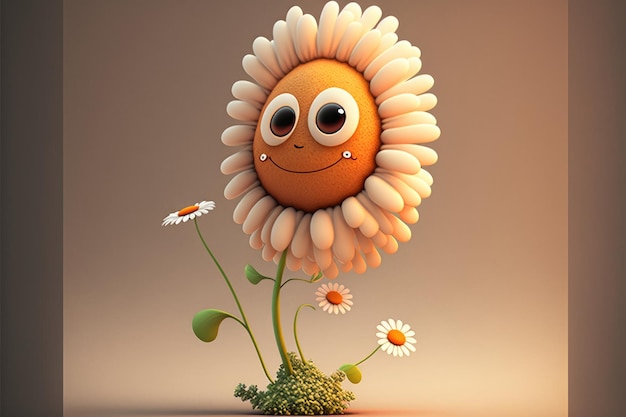 Un girasol con cara.