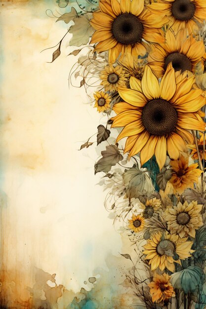 un girasol con girasoles al fondo