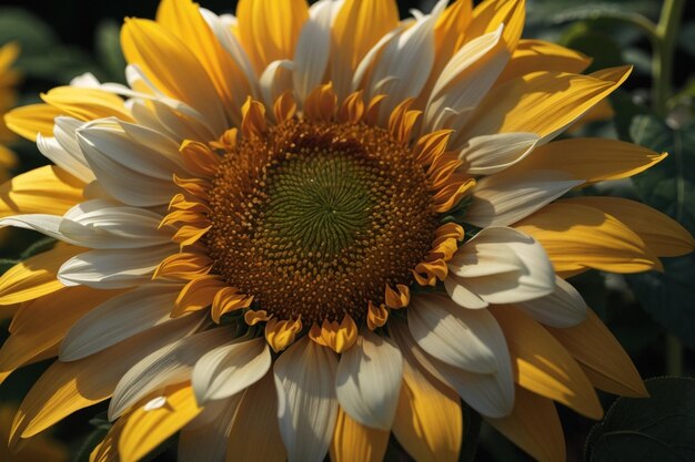 El girasol mágico de primer plano