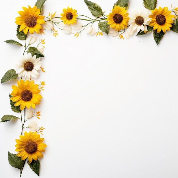 Foto el girasol y las rosas bordean el día de san valentín las flores de las flores de la zinia las flores de los lirios rosados los guantes de zorro