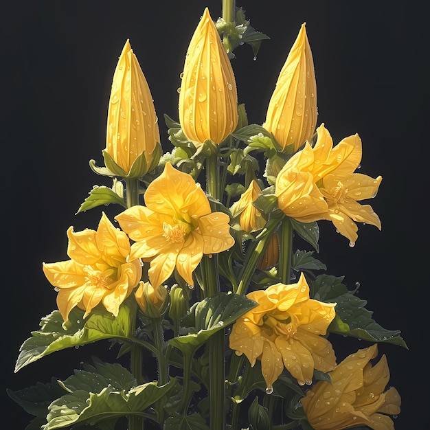 Los girasoles brillantes y vibrantes