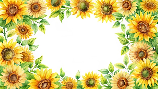 girasoles con hojas verdes y una mancha marrón en el centro