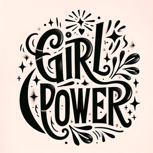 Foto girl power sticker feliz dia da mulher