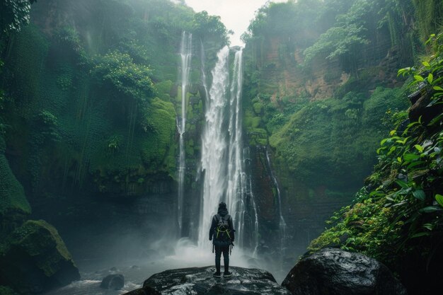 Foto git waterfall bali (em inglês)