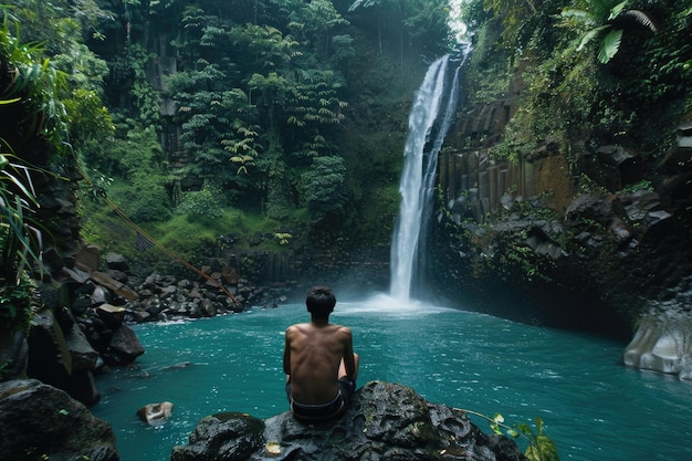 Foto git waterfall bali (en inglés)