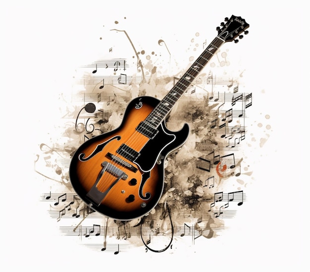 Gitarrenillustration