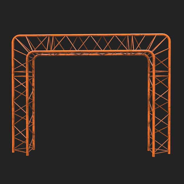 Gitterelement mit metallischem Truss