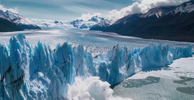 Glacial Majesty El Teyso Parede de Gelo e Lago Peruming