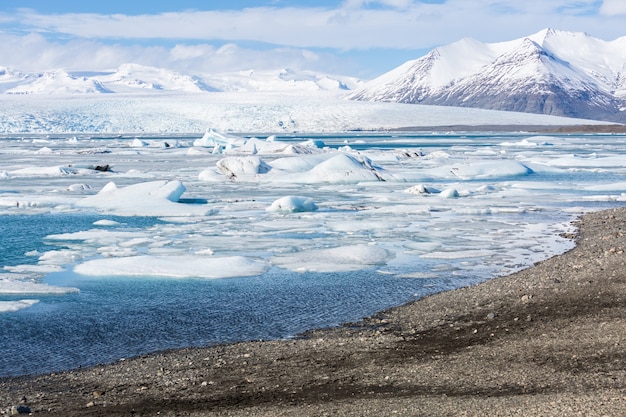 Foto glaciar vatnajokull islandia