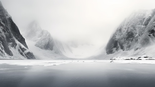 Los glaciares del Ártico Un viaje sereno a través de los silenciosos paisajes polares