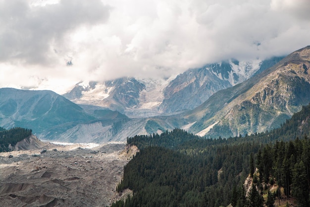 Glacier Fairy Meadows Nanga Parbat-Gebirgsansicht