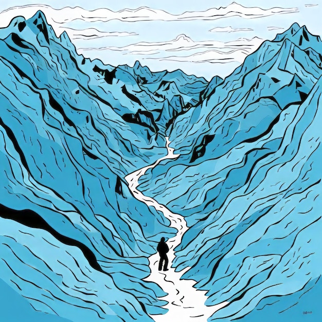 Glacier Illustration von Jean Jullien Eine weibliche Perspektive der Fauvismuskunst