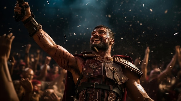 El gladiador triunfante regresa al ludus celebrado