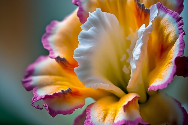 Foto gladiolenblumenkonzept makrofotografie