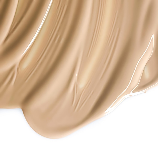 Glänzende kosmetische Textur beige flüssige Foundation oder Concealer als Schönheits-Make-up-Produkt Hintergrund Hautpflege-Kosmetik und Luxus-Make-up-Markendesign