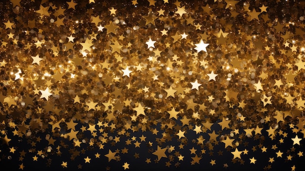 Glänzender goldener Sternenhintergrund