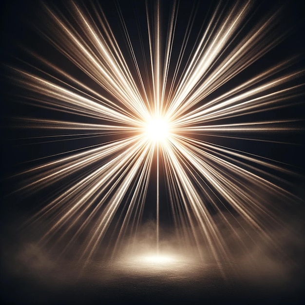 Foto glänzendes sternenlicht mit staubpartikeln