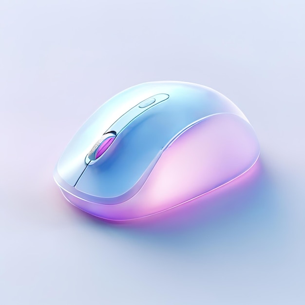 Glänzendes stilisiertes Glas-Icon der Maus Computer Computer Maus Eingabegerät Peripherie