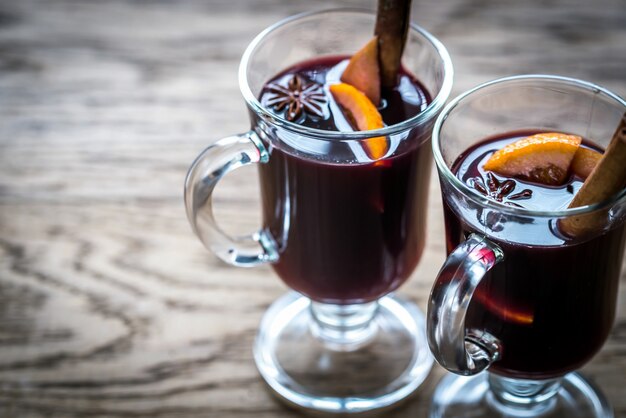 Gläser Glühwein