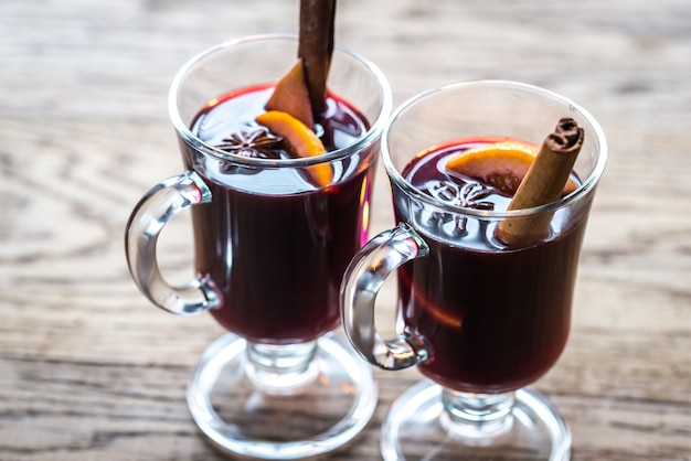 Gläser Glühwein