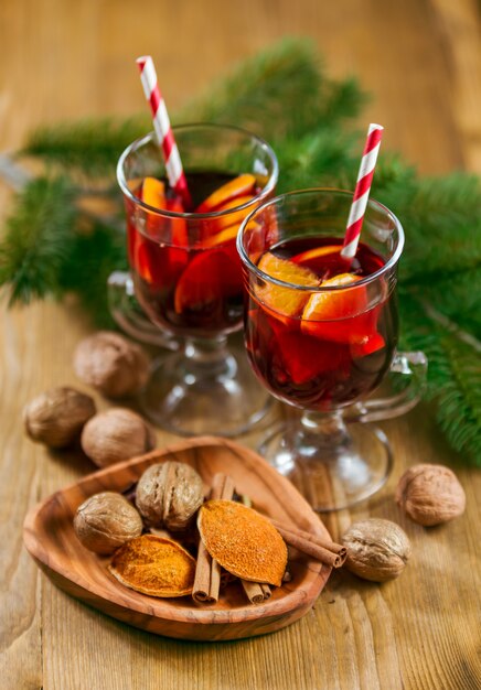 Gläser Glühwein