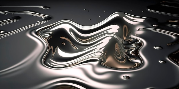 Foto glam metal textura cromada líquido cromado metálico