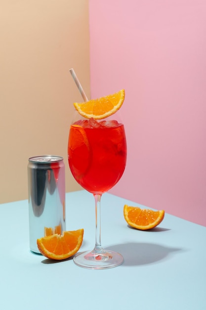 Glas Aperol Spritz köstlicher Sommercocktail