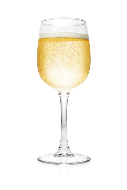 Glas Champagner isoliert