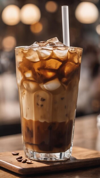 Glas Eiskaffee