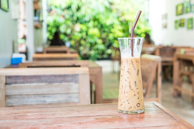 Glas geeiste Espresso Kaffee