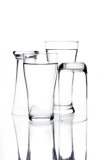 Foto glas mit wasser