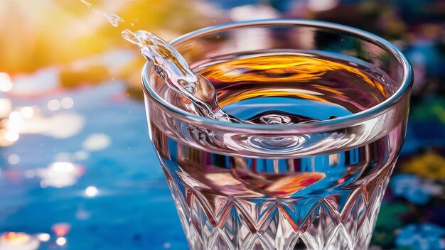 Glas mit Wasser