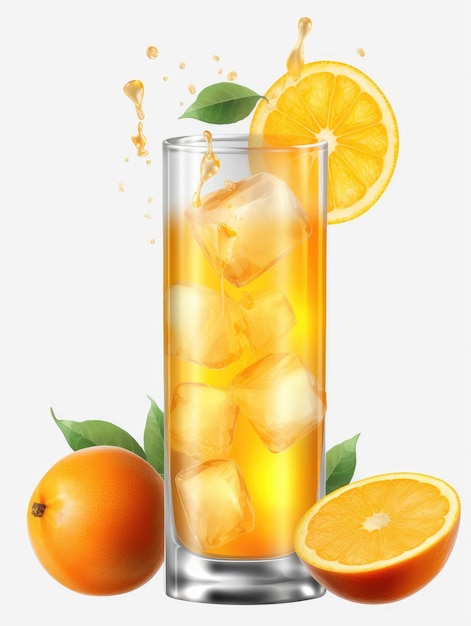 Glas Orangensaft