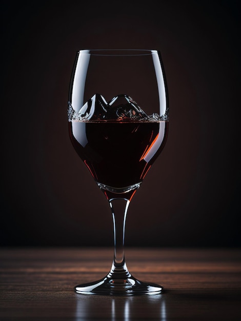 Glas Portwein auf Holztisch